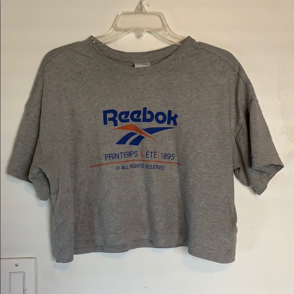 reebok cropped shirt